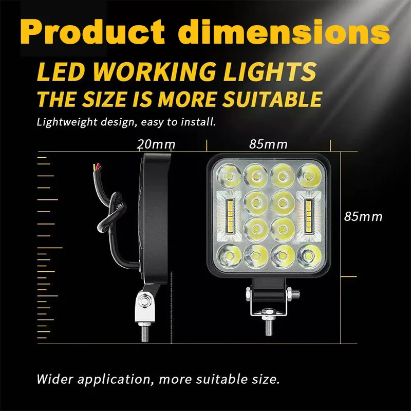 Супер яркие 24 светодиодные фонари 4x4 для внедорожных дальнего света Spot Flood Combo Beam для Jeep Pickup Truck ATV UTV 12V 24V