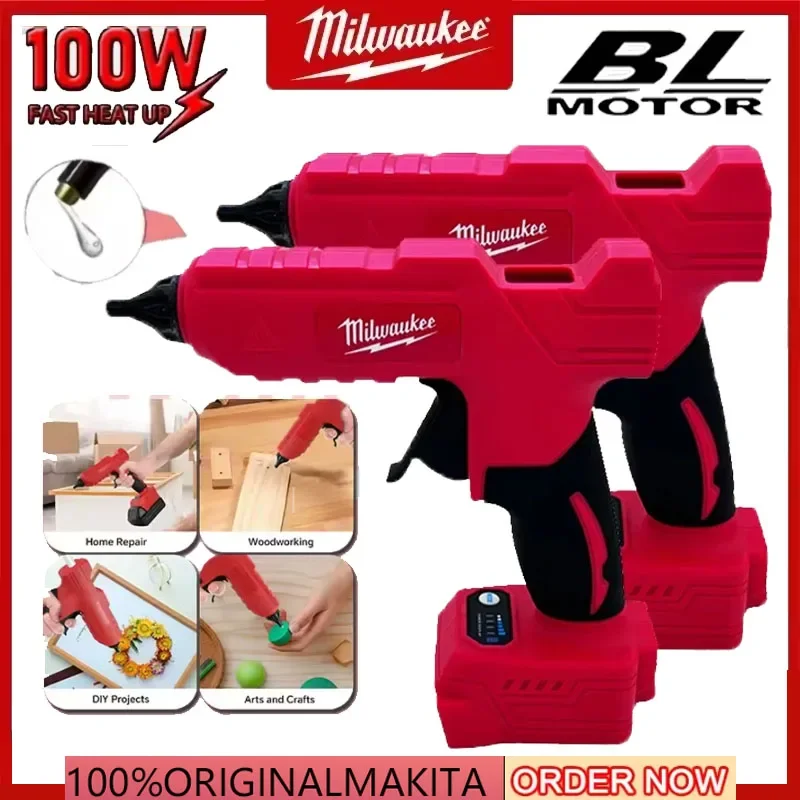 

Milwaukee Electric Hot Melt Glue Gun 18V Li-ion Battery DIY Hot Melt Glue Gun For Packaging Decoration for 18V Battery