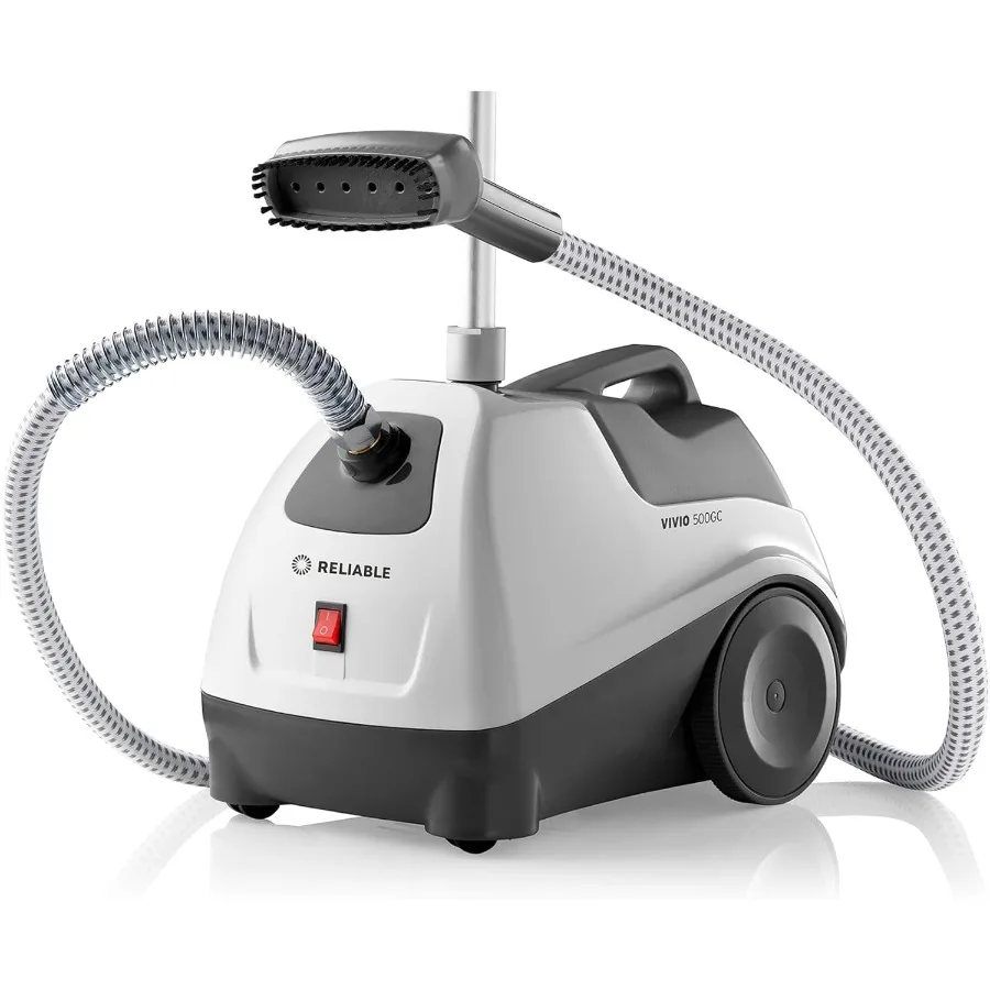 جهاز بخار للملابس Vivio 500GC مع رأس بخار PVC وعجلات سهلة اللف لميزات العناية بالملابس الفعالة شماعات قابلة للإزالة 1 Ga #2