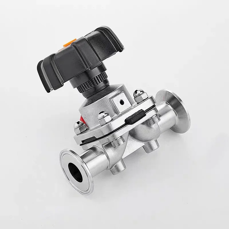 صمام لولبي Sanitary Stainless Steel 316L Tri-Clamp OD 50.5mm Quick Install Diaphragm Valve 316L Stainless Steel الماء والبخار — تفصيل 3