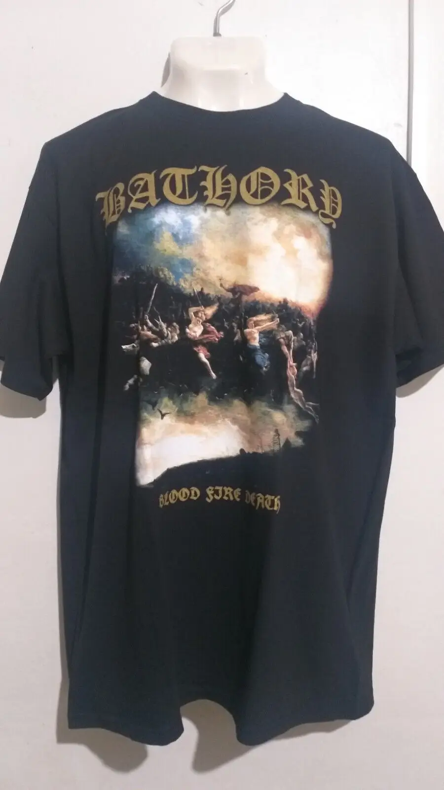 Bathory Blood Fire Death T Shirt Black Metal Venom Celtic Frost Hellhammer