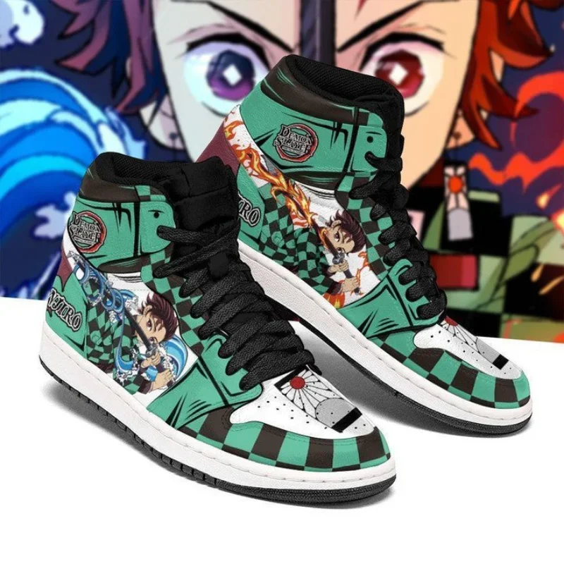 Demon Slayer Sneakers Cartoon Anime Characters Kimetsu No Yaiba Kamado Nezuko Tanjirou Mens Womens Running Shoes Birthday Gifts