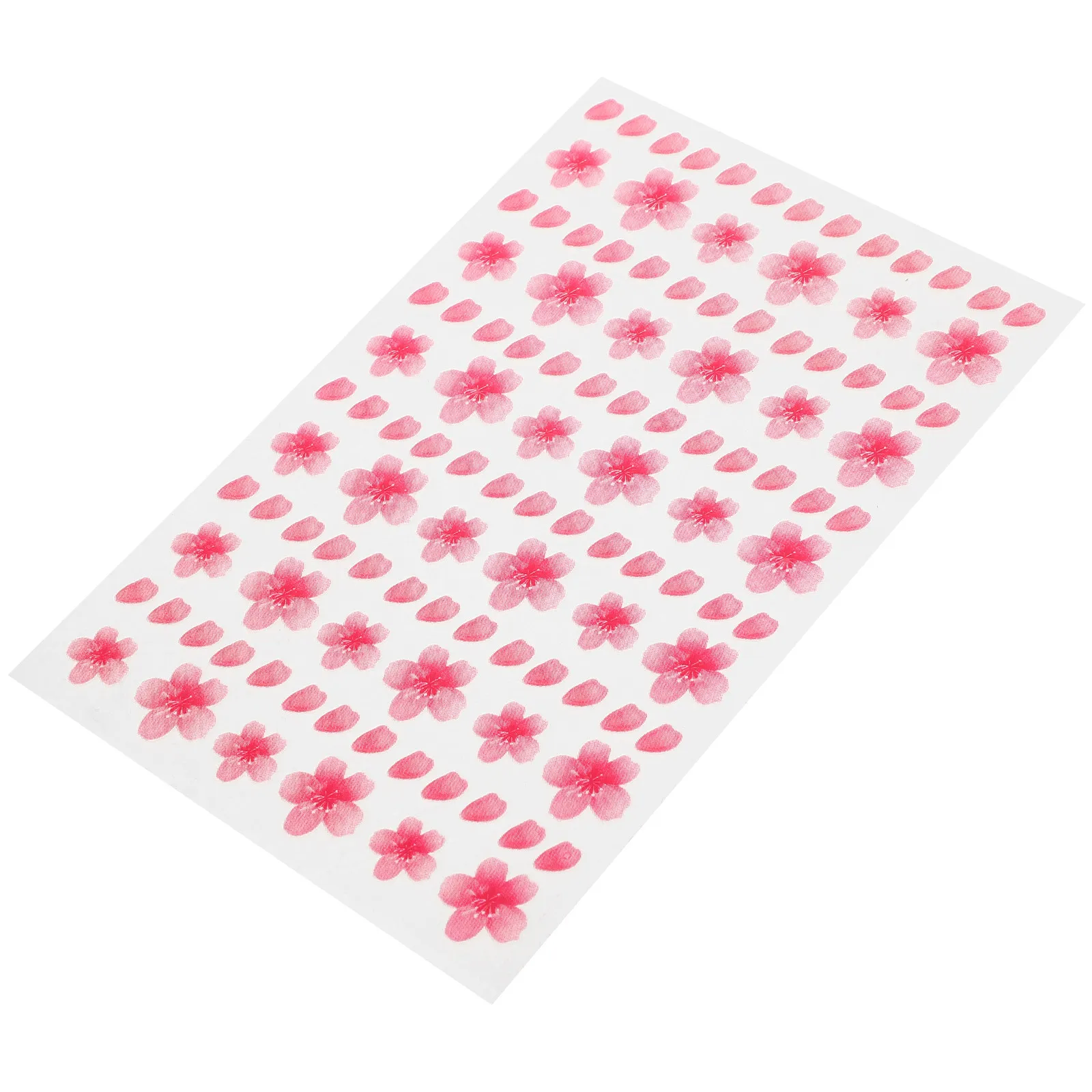 1Sheet Cherry Blossom Flower Stickers Face Decals Creative Makeup Sticky Labels Delicate Floral Design for Weddings Parties