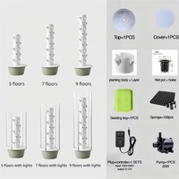 Classic - durable 2025 Smart Garden Hydroponic Indoor Grow Tower Kit LED Automatic Vertical Hydroponics System Gardening Accesso