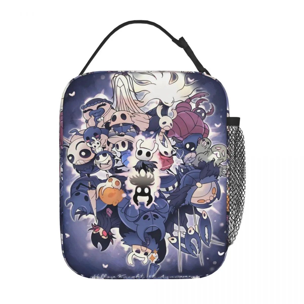 

Hollow Knight Инди-игры Изолированные сумки для обеда Термальный контейнер для еды Портативная сумка-тоут Ланч-бокс для девочек и мальчиков Работа Пикник