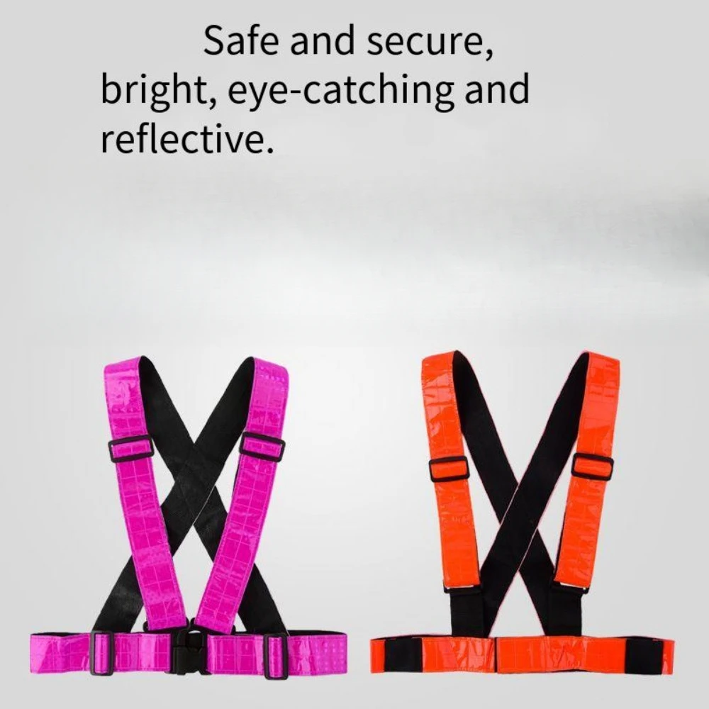 Safety Vest High Visibility Outdoor Reflective Belt Reflective Running Vest for Night Running Jogging Walking Cycling Wholesale