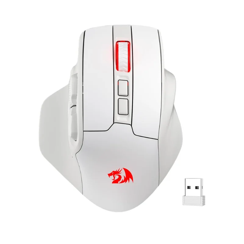 

Redragon M806 Wireless Gaming Mouse, 7 Programmable Buttons Wired RGB Gamer Mouse w/ 3-Mode Connection, BT & 2.4G Wireless