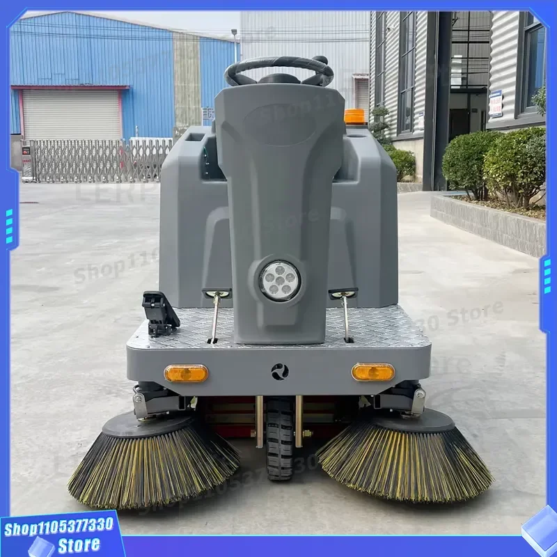 Industrial Electric Road Sweeper Automatic Three Wheel Three Brush Cleaning Vehicle for Factory Workshop Floor Maintenance