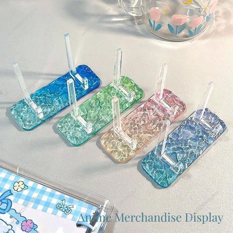 Clear Acrylic Anime Merchandise Display Easels Rack Love and Deepspace Genshin Impact Honkai Star Rail Water Ripple Bracket