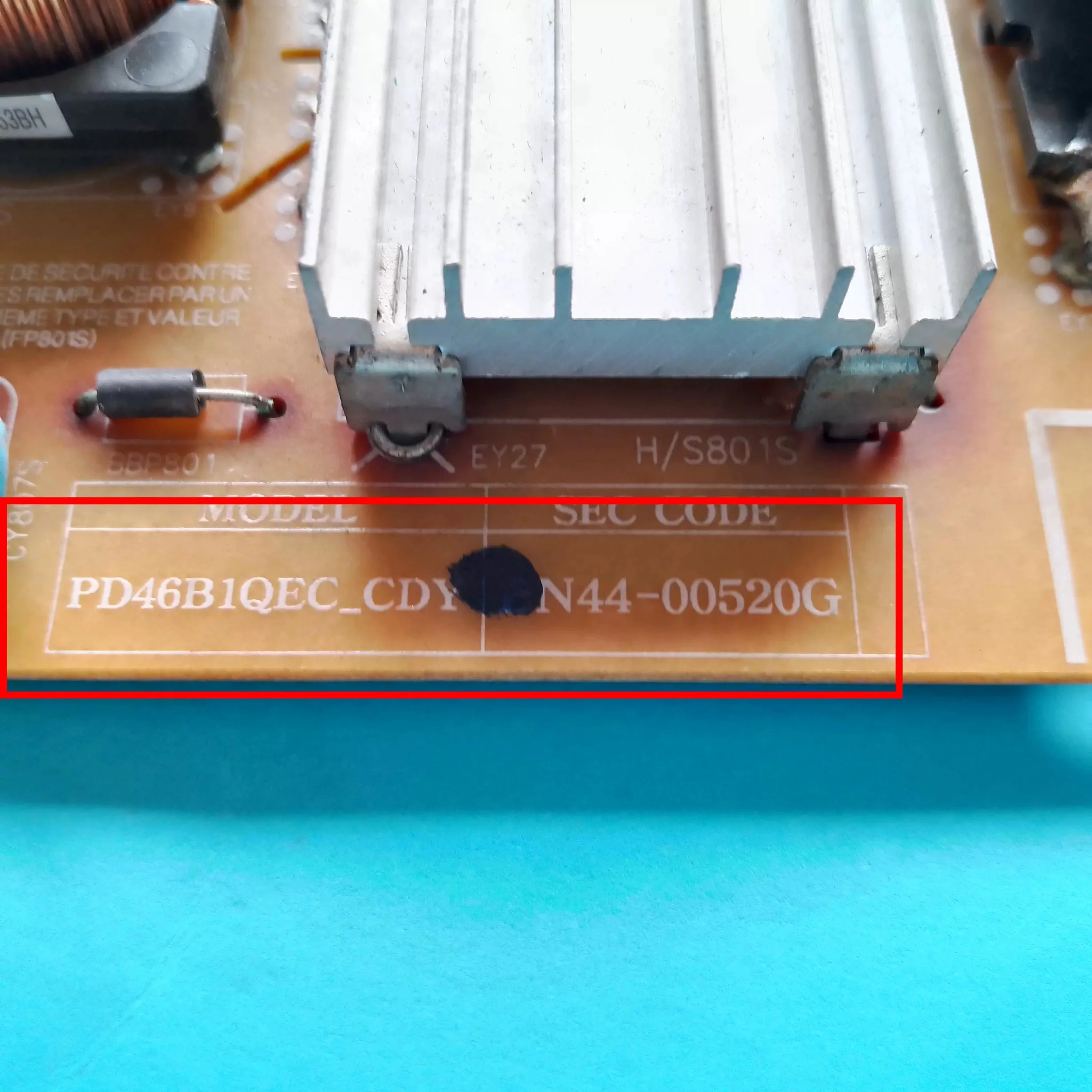 لوحة إمداد الطاقة للتلفزيون ، الأصلي ، pdb1qe46cdy ، ، ue40es65uxxu ، UE46ES6530UXXU ، 40 "46"