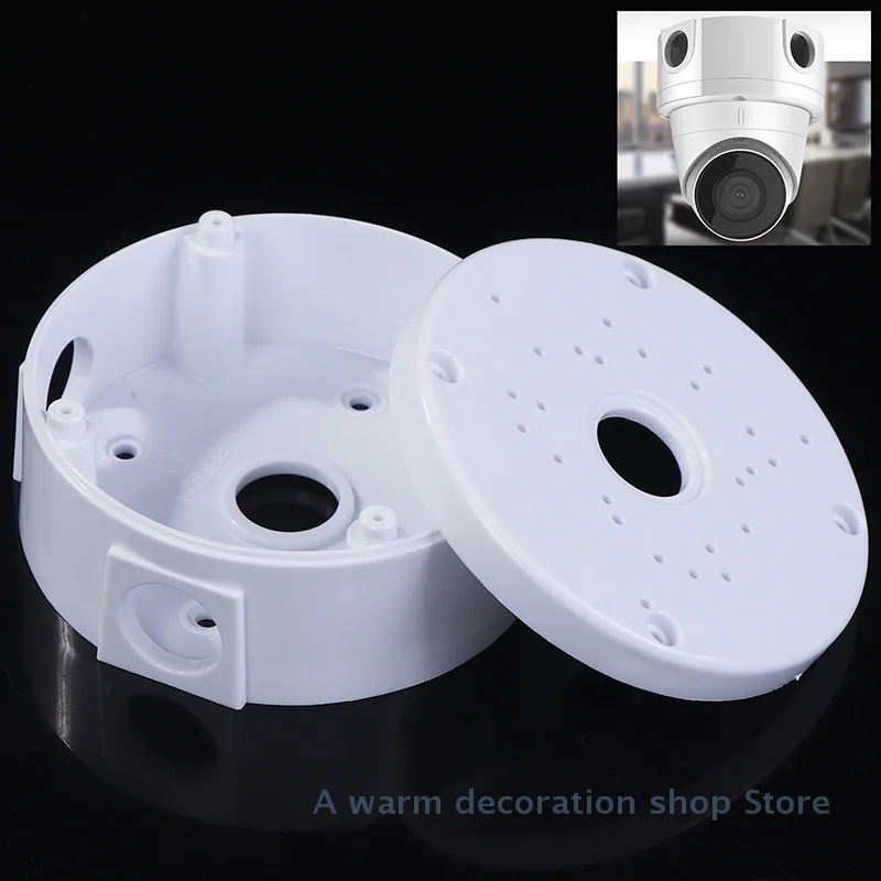 1 Pc Plastic CCTV Camera Junction Box Cable Deep Base for Dome/IP Camera Waterproof Hemisphere Bracket