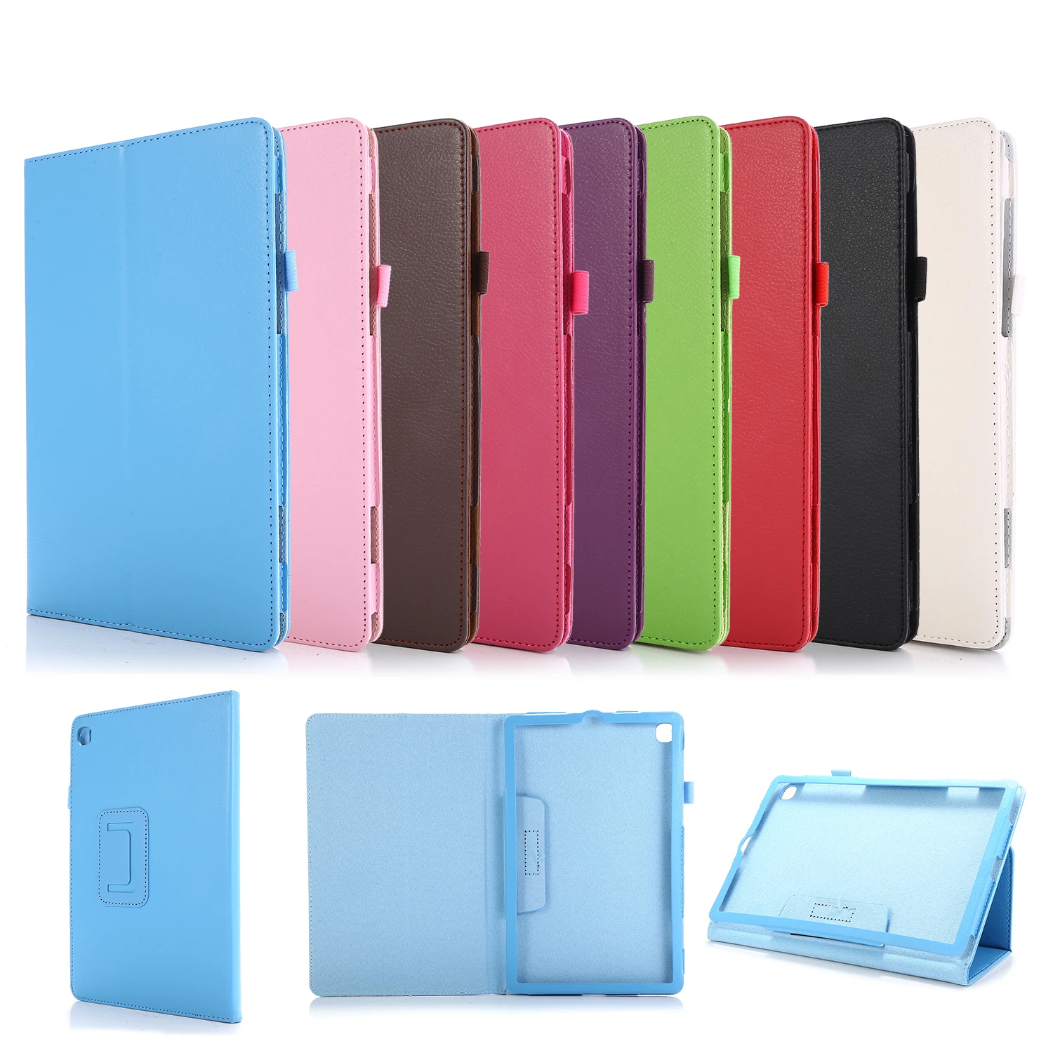 PU Leather Magnetic Smart Flip Stand Tablet Cover Case with Auto Sleep Wake Cover For Samsung TAB A 7 8 9.7 T280 T380 T550 T580