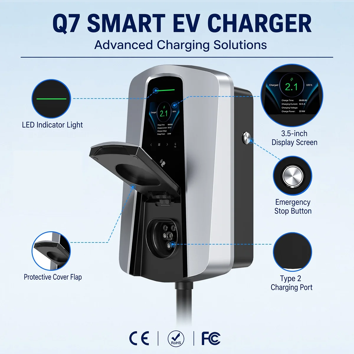 Tomada de Carregador EV Tipo 2 - Wallbox Ev avaliação e preço