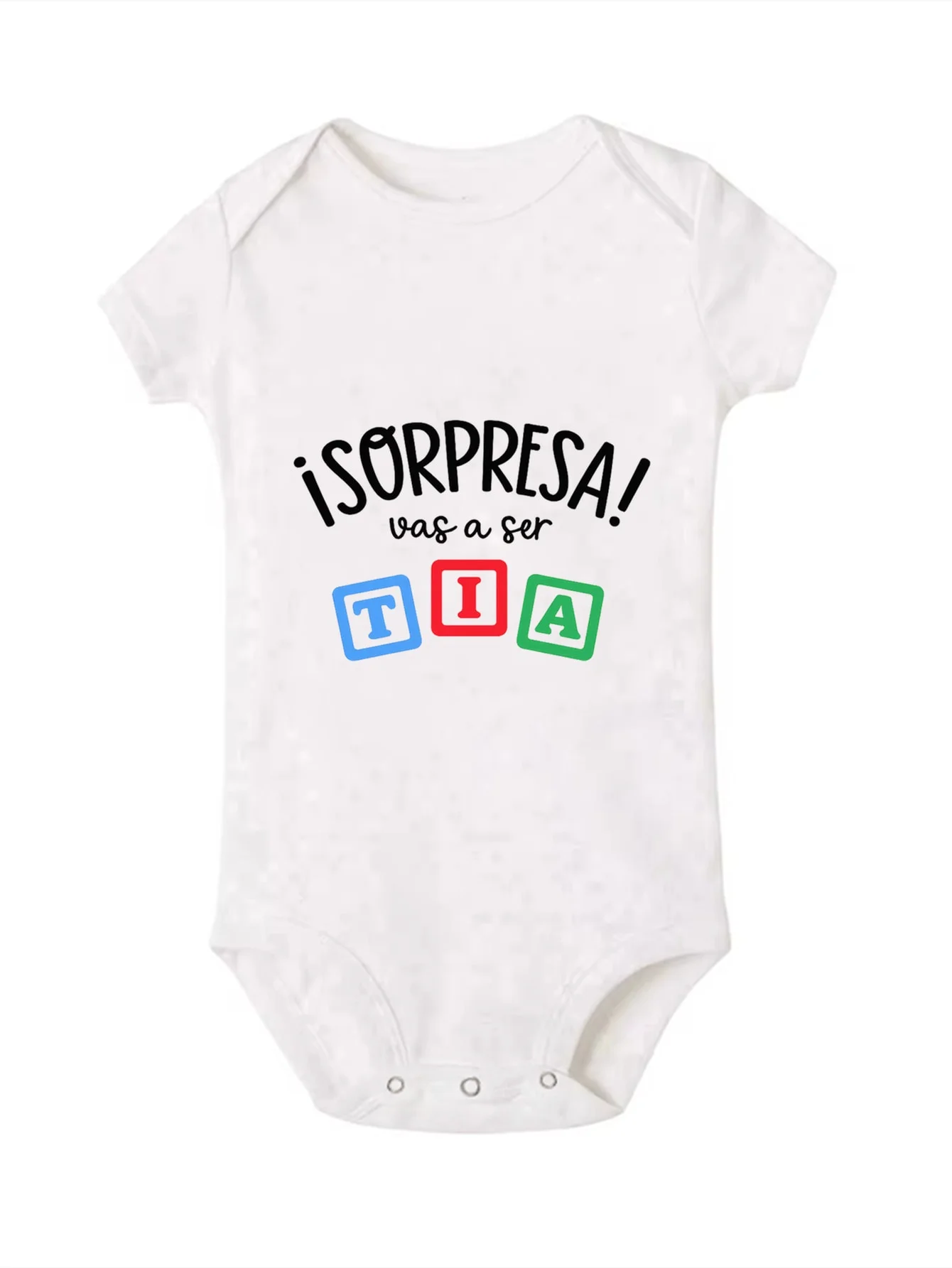 You're Going To Become An Aunt with Prints Pattern Newborn Jumpsuit Birthday Party Set, Body Children's Summer Short Sleeved