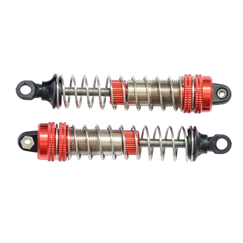 6Pcs Front Rear Shock Absorber Fit For XLH 9115 S911 9116 S916 9125 1/10 1/12 RC Car Upgrade Accessories,Red