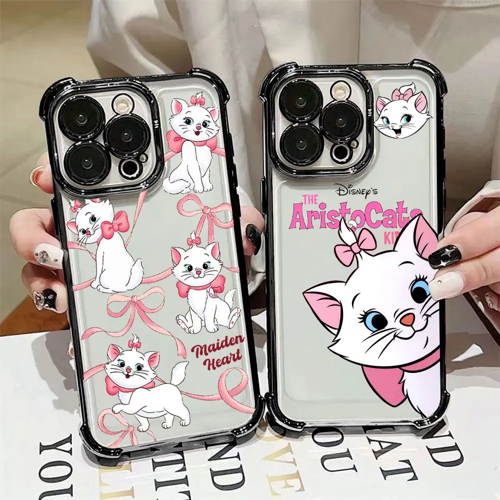 

Lovely Marie Cat Case For Samsung Galaxy A57 A37 A17 A07 A56 A16 A26 A06 A36 A55 A35 A25 A15 5G A34 A52 A53 A54 Phone Back Cover
