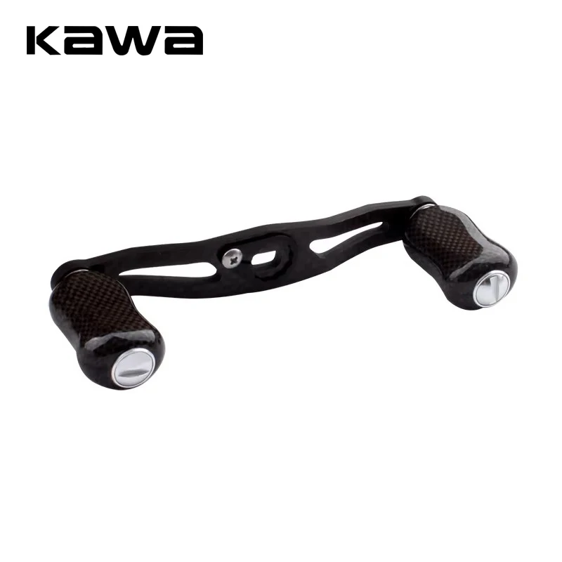 kawa New Fishing Reel Handle Carbon Fiber Materails Assembly Hole 8x5/7x4mm For S / D / A Reel Fishing DIY Reel Rocker Accessory