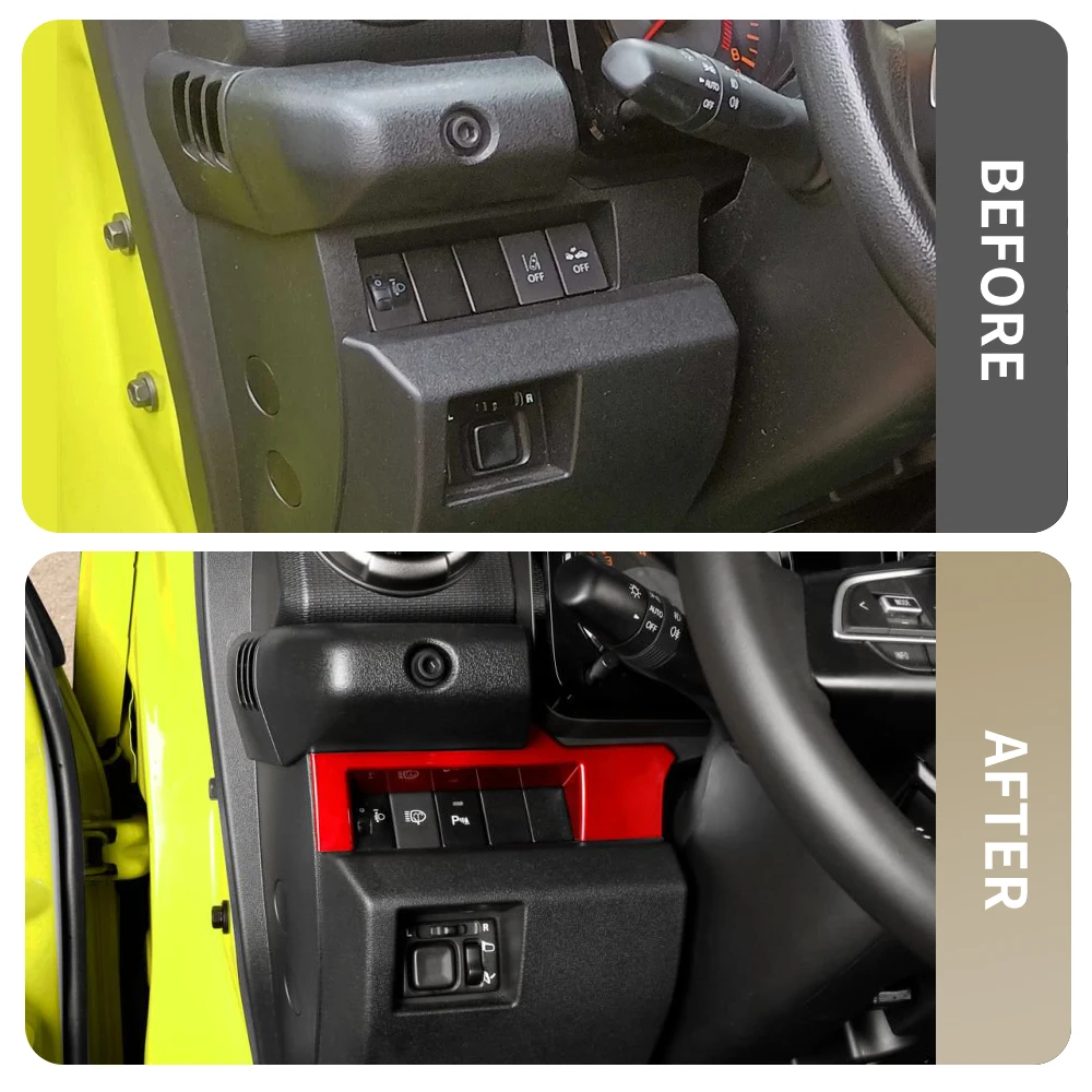 For Suzuki Jimny 2018 2025 Multifunction Button Frame Protective Cover Interior Decoration 3 5 Door Universal Accessories