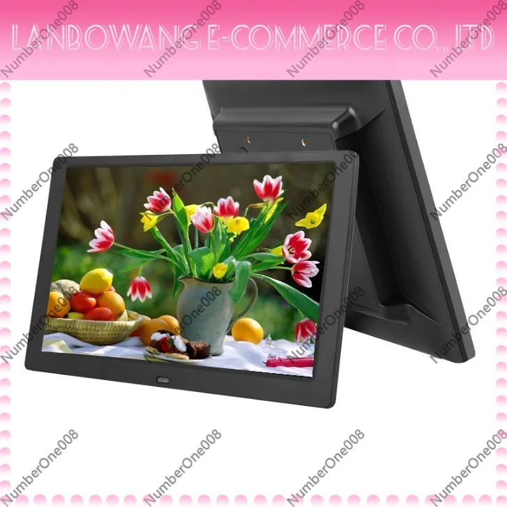 10.1 Inch Slim Narrow Bezel HD Digital Photo Frame Video Advertising Display For Exhibition Stand
