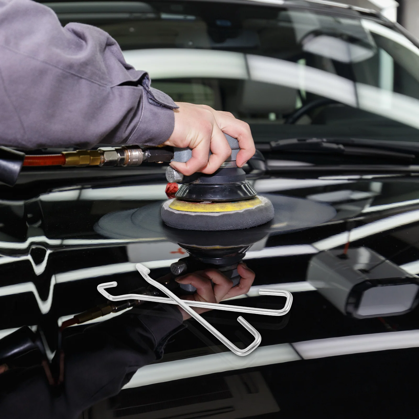 

2Pcs Stainless Steel Car Door Support Rod Adjustable Fixed Length Trunk Lift Retaining Multifunctional Vehicle Support Rod