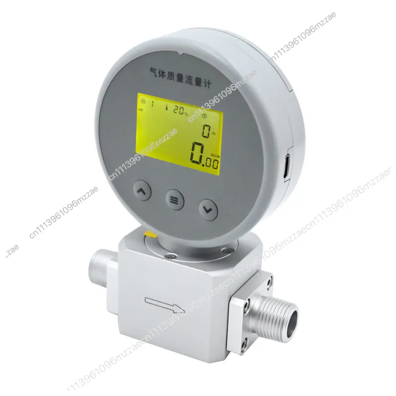Digital Display Micro Gas Mass Flowmeter Compressed Air 485 Remote Flow Meter AMS2106