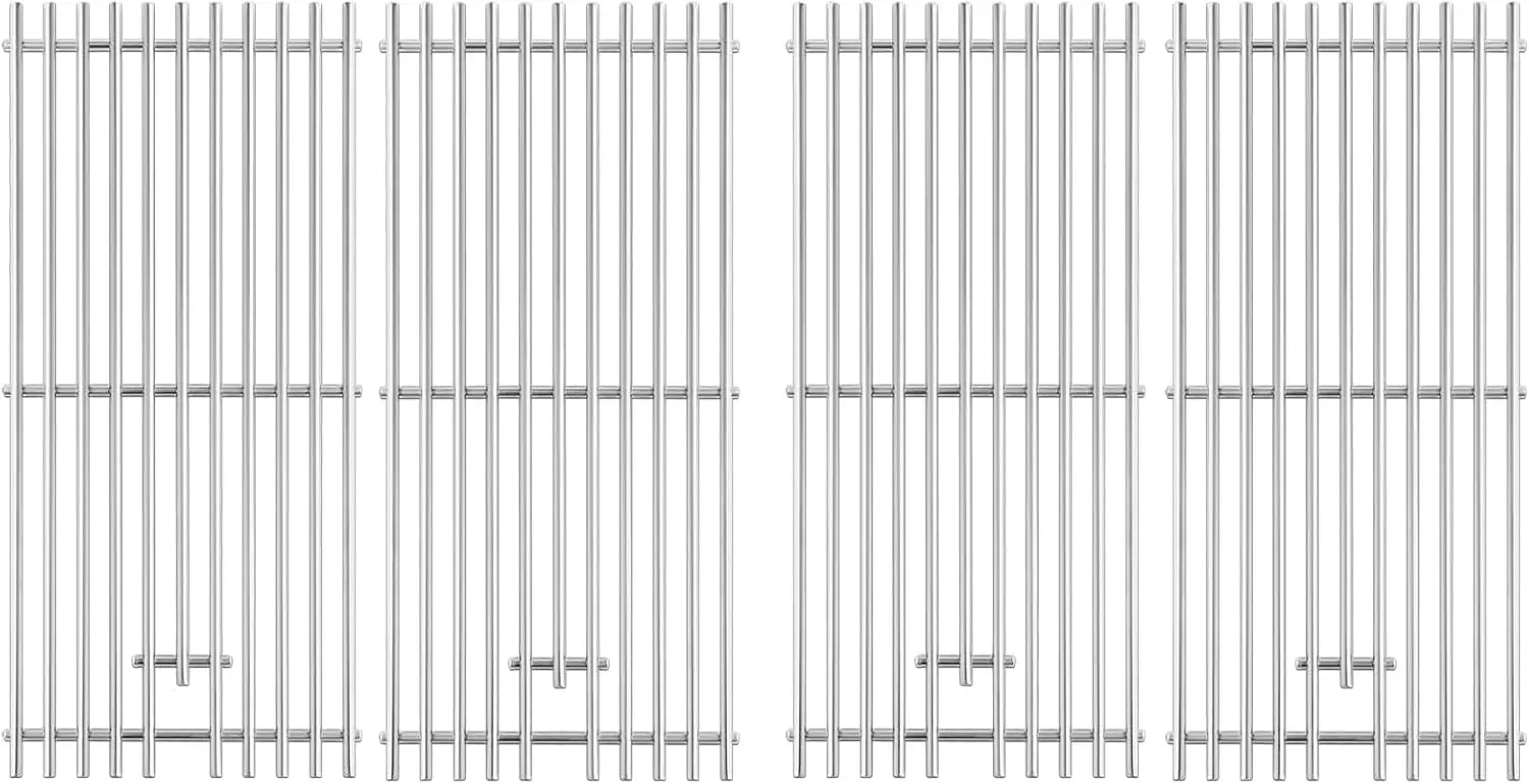 

Stainless Steel Grill Grates Replacement Parts for 32 Inch 4 Burner Gas Grills, Set of 4pcs