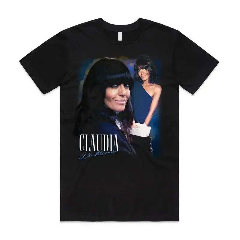 Claudia Winkleman Homage T Shirt Top Retro Uk Presenter Tv Funny
