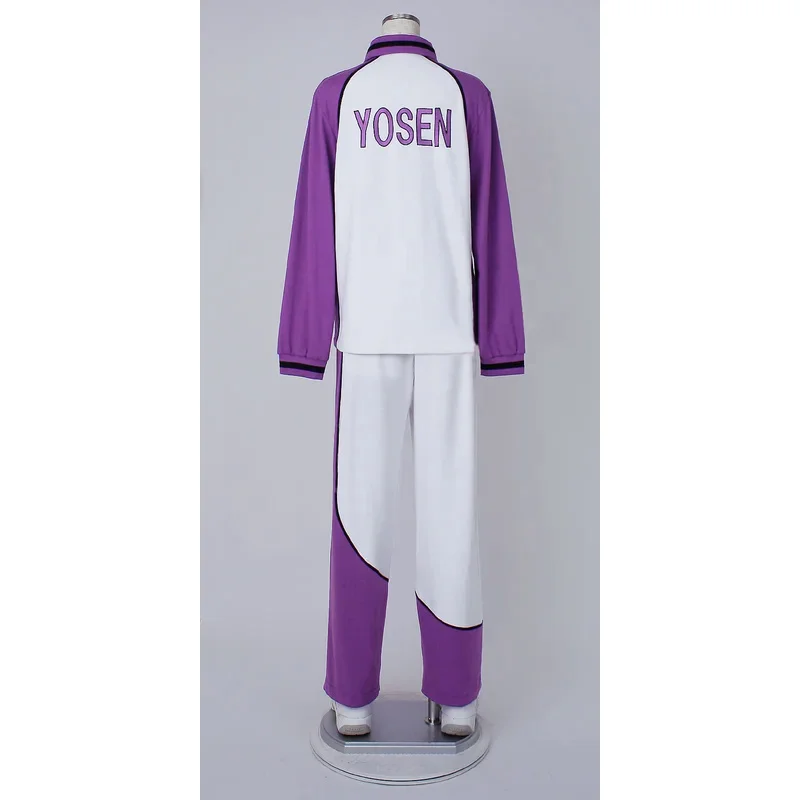 Kuroko Geen Basketbal (Basketbal Van Kurokos) Yousen Middelbare School Atsushi Murasakibara Jersey Cosplaykostuum Met Lange Mouwen