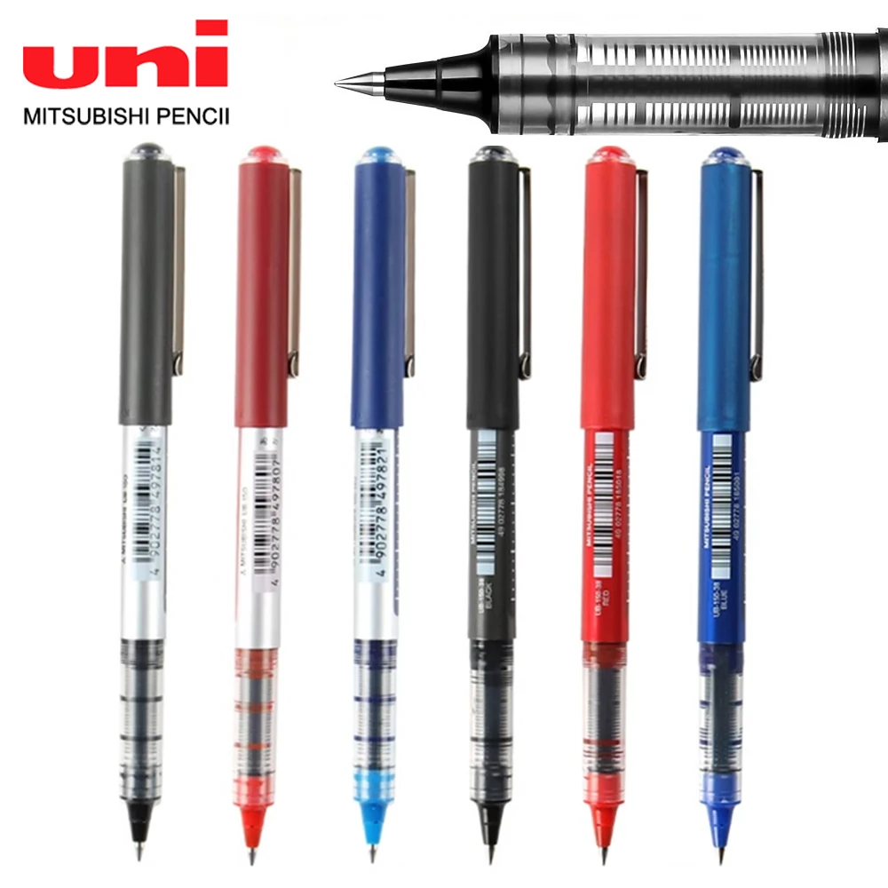 3/6/12pcs Japan UNI Gel Pen Straight Liquid Ball Pen UB-150 Quick Drying Large Capacity 0.7/0.5/0.38mm Kawaii Office Stationery