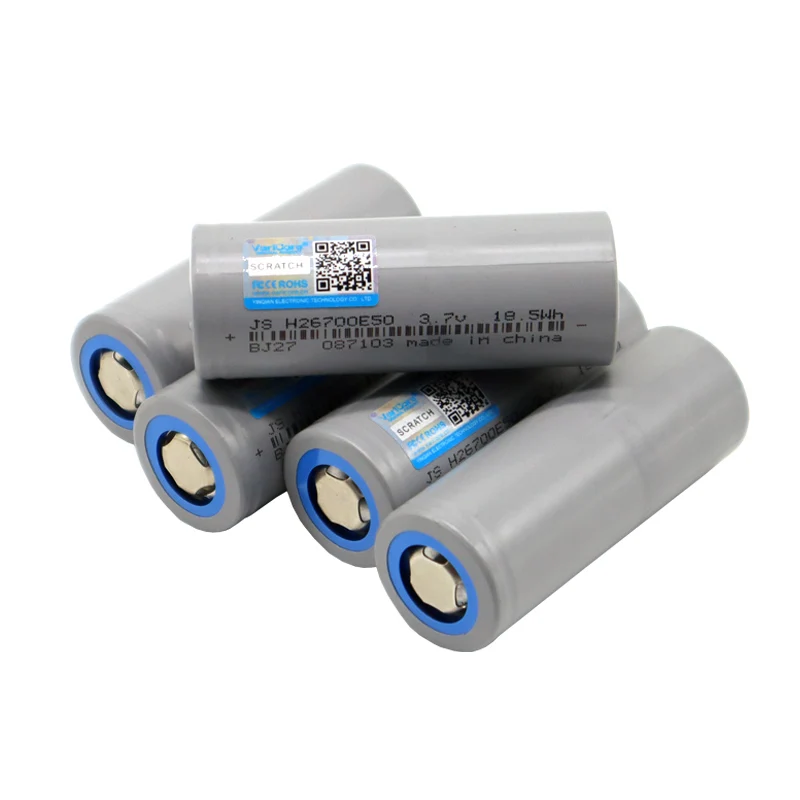 3.7V 26700 bateria litowa 5200mah wysoka moc 5c 25a Max 8c 40A rozładowanie dla latarka o silnym świetle baterii