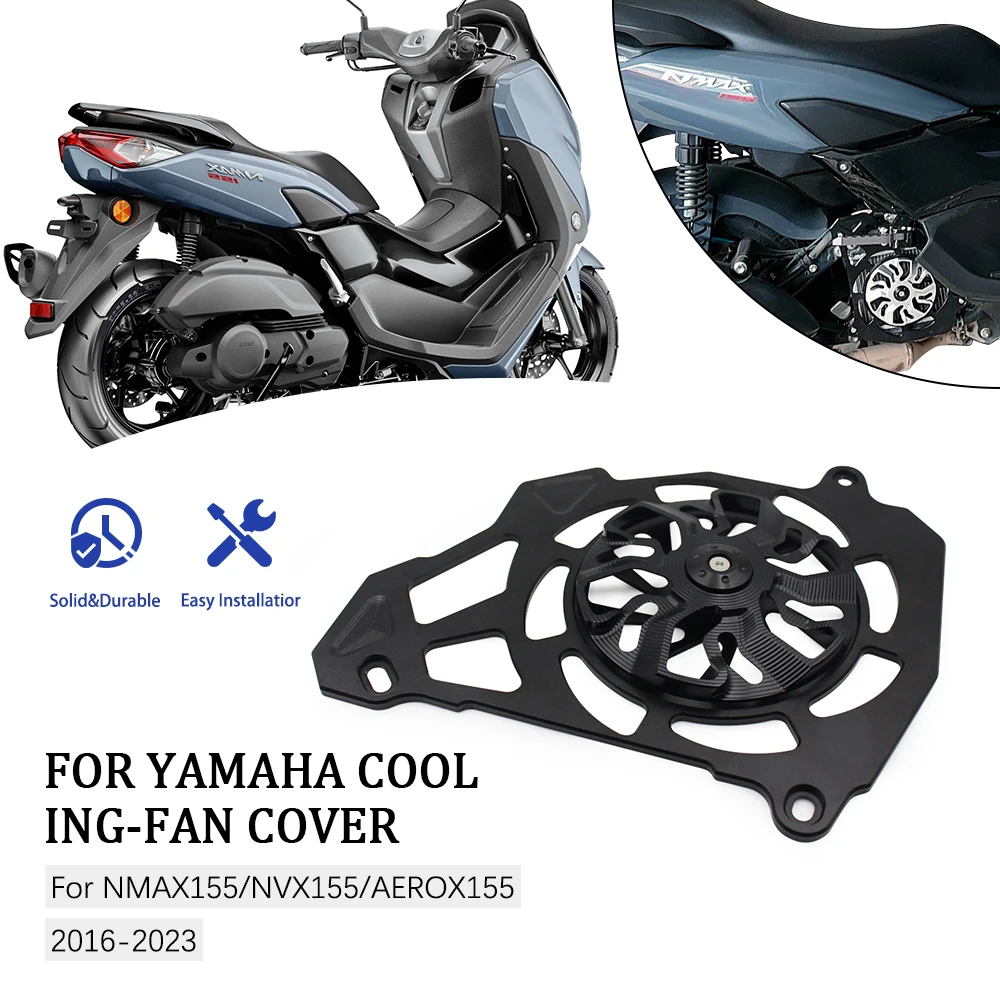 Motorcycle Fan Cover Engine Cover Radiator Guard Rotate Wind Fan For  YAMAHA NMAX155 NVX AEROX155