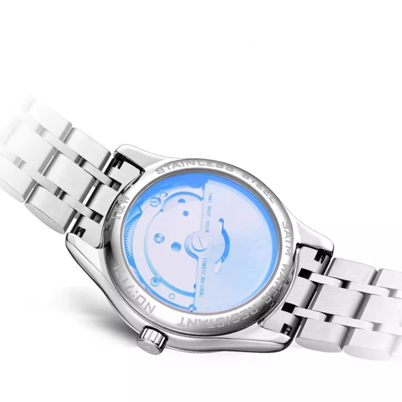 CARNEVALE orologio meccanico di lusso di marca per donna moda donna zaffiro movimento automatico orologi da polso impermeabile Reloj Mujer