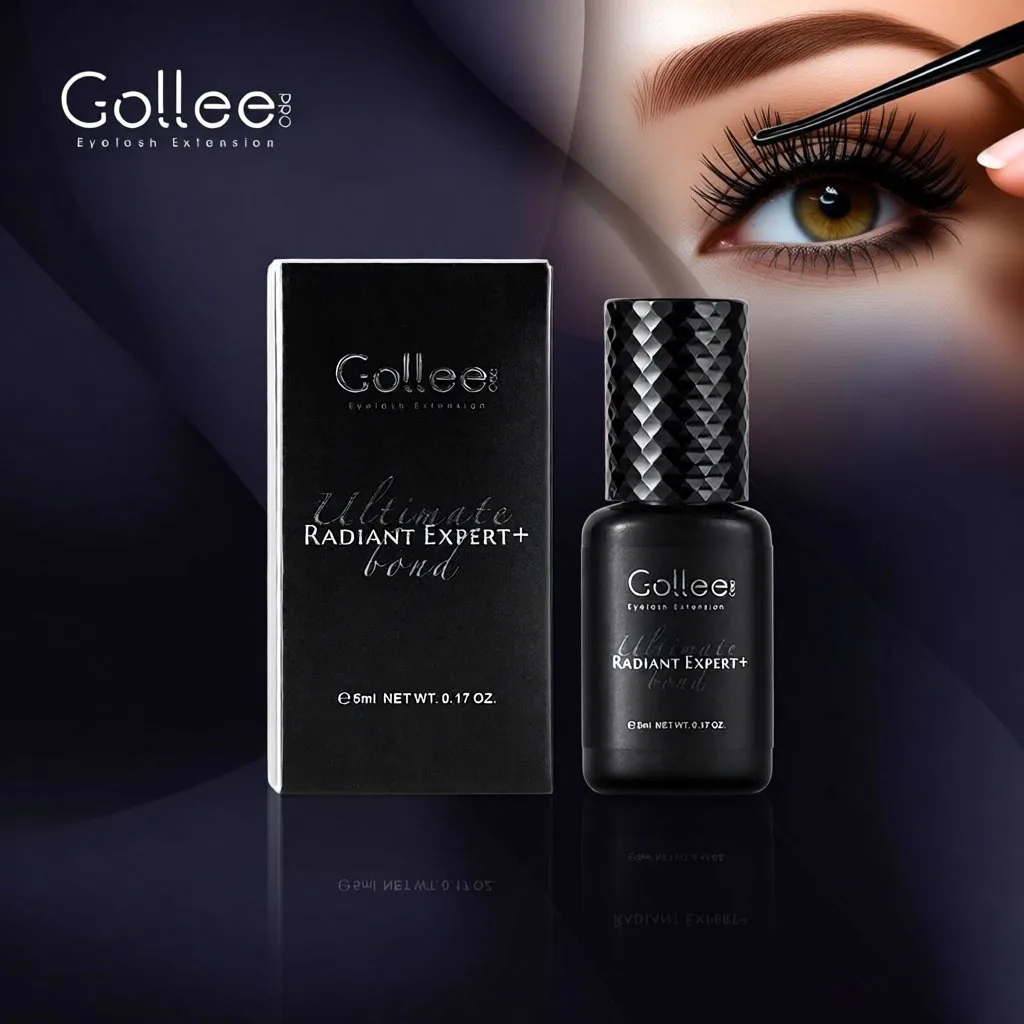 

Gollee 0,5 s Быстросохнущий клей для наращивания ресниц Профессиональный клей сильной фиксации, водонепроницаемый и маслостойкий, долговечный клей для ресниц