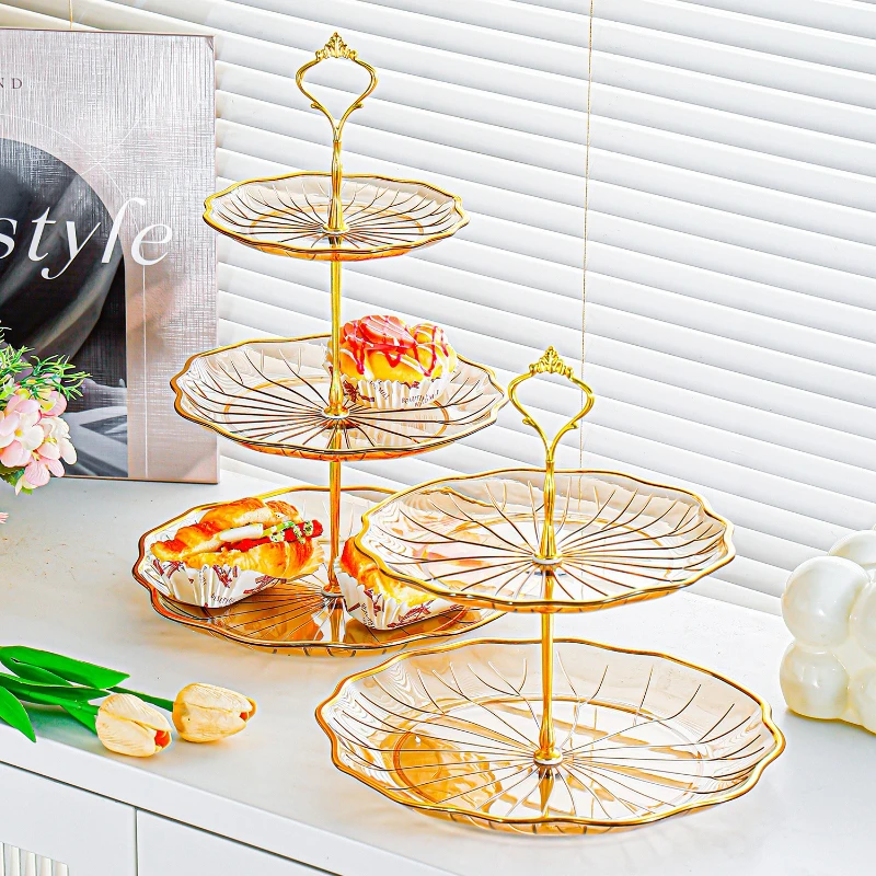 

Light Luxury Multi - Layer Fruit Plate, Suitable for Use As A Candy Plate on The Coffee Table in The Living Room At Home