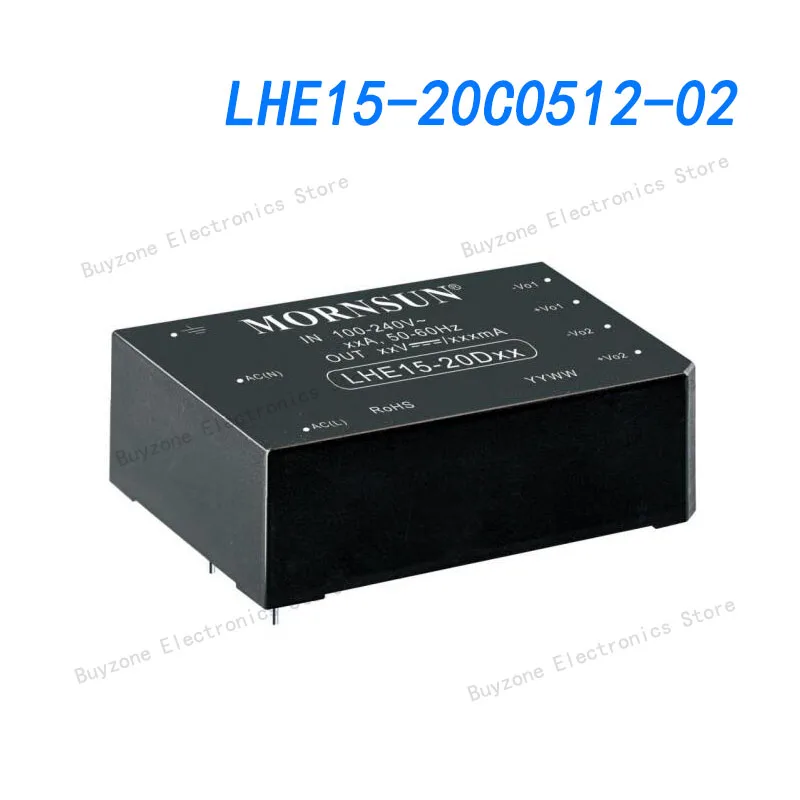 LHE15-20C0512-02 Universal 85-264VAC or 100-370VDC input voltage