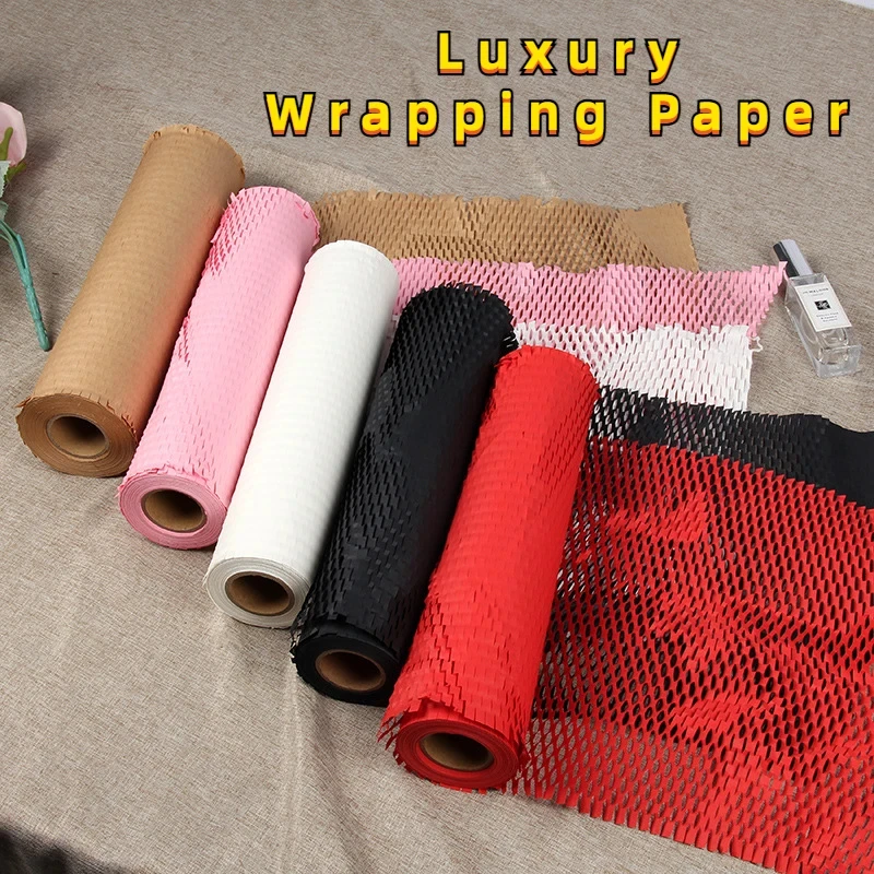 

Gift Papers Honeycomb Paper Wrapping Cushioning Anti-collision Filling Material Kraft Paper Bag Jewelry Cosmetics Wrapping Papel