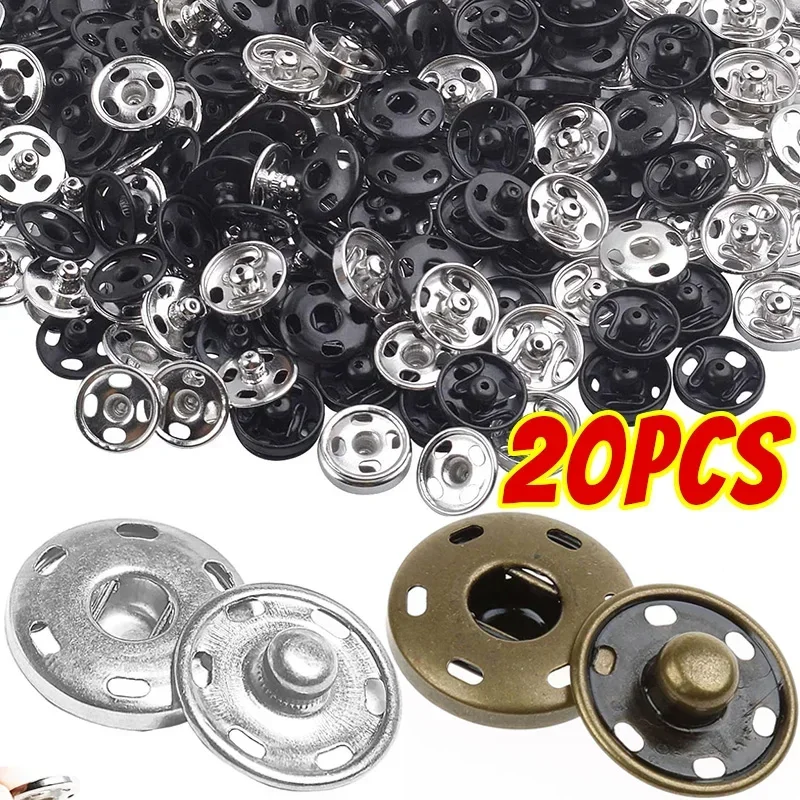 

10/20 шт., пришивные застежки, кнопки 15 мм, кнопки для шитья своими руками, невидимые металлические встроенные пряжки для одежды, комплект сумок-манжет
