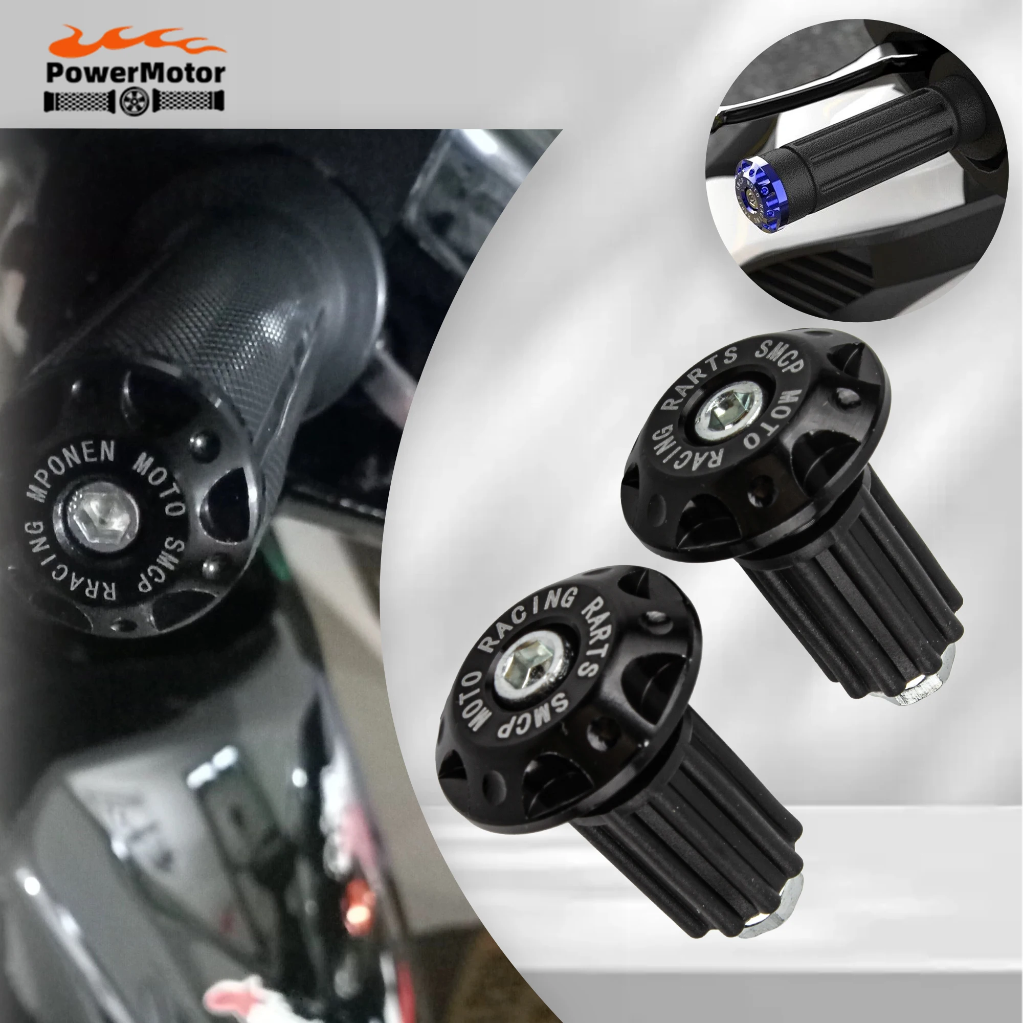 

Universal Motorcycle Handlebar End Plug Grip for KTM Kawasaki Honda Yamaha DirtBike Handlebar Plug Cover Motocross Accessories