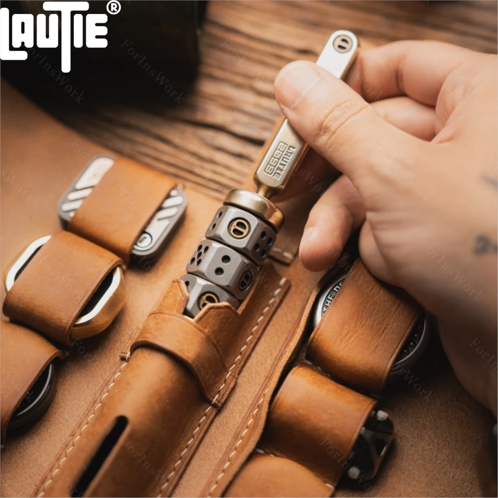 LAUTIE Handmade EDC Storage Reel Holster Push Slider Gyro Portable Carry-on Toy Storage Bag