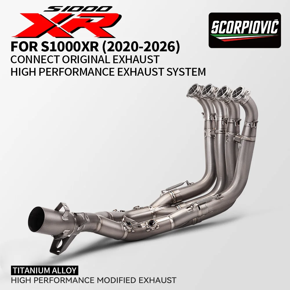 

For S1000XR 2020-2026 Motorcycle Exhaust Systems Header Front Link Pipe Escape Moto Connection Original Muffler