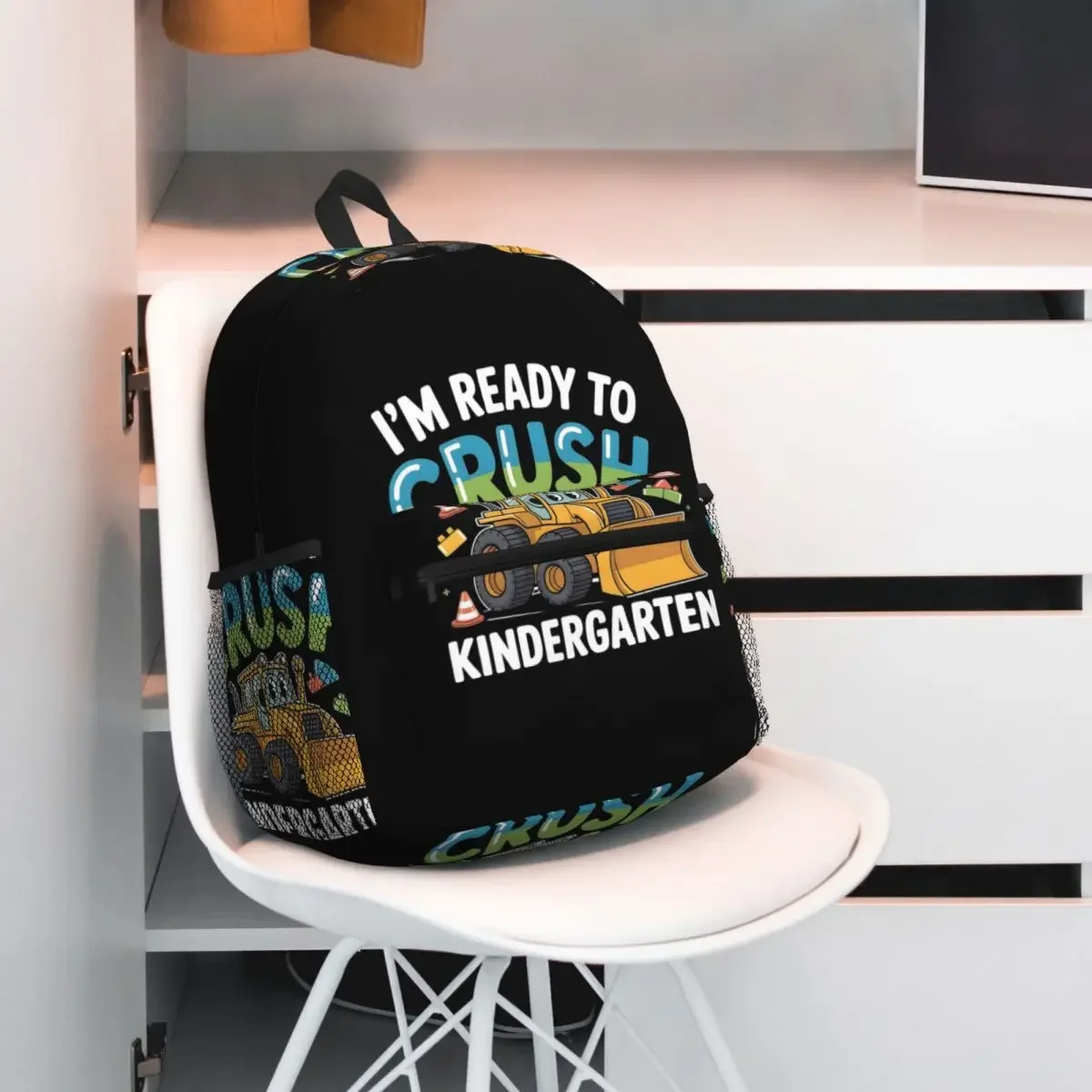 

I`m Ready To Crush, детский сад, рюкзак для экскаватора, рюкзак для мальчиков и девочек, сумка для книг, школьная сумка, сумки на плечо для мужчин и женщин