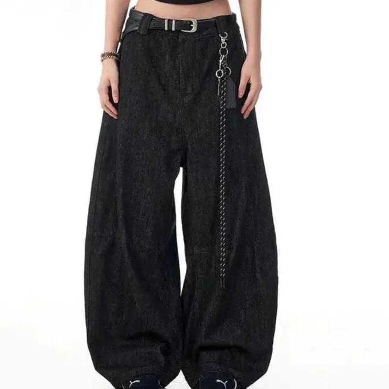 

Мужские джинсы с изогнутым кроем, цветные, с эффектом потертости, сшитые из разных тканей, устойчивые к деформации, зимние, для косплея, нейтральные, широкие брюки