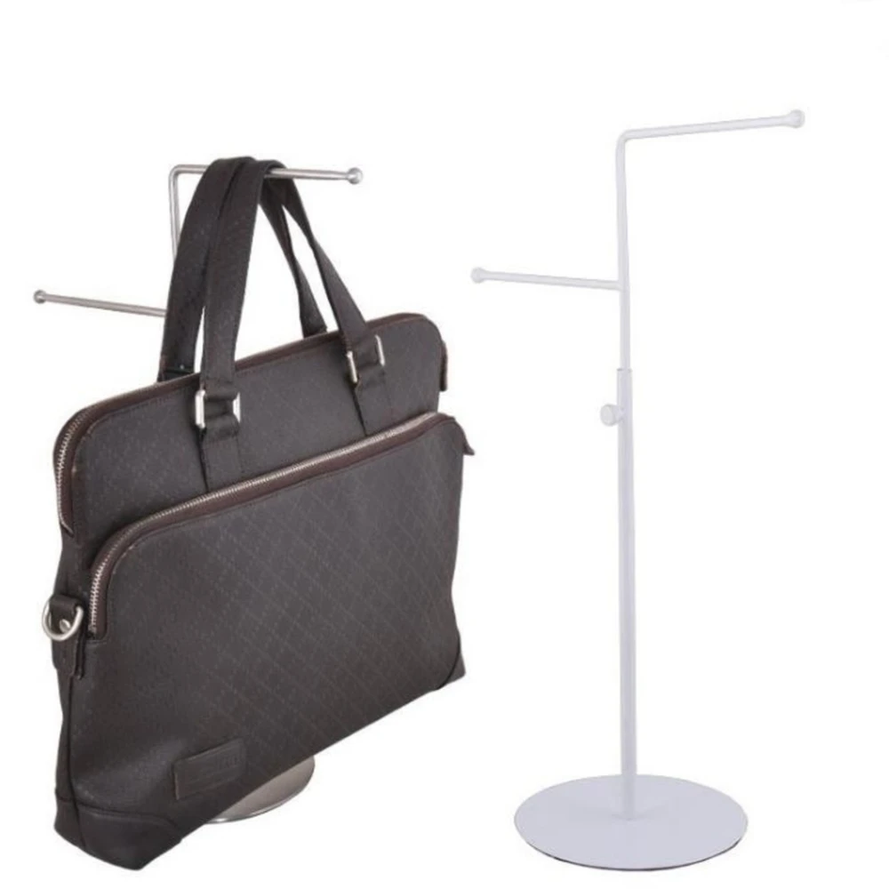 

Scarves High Quality Display Adjustable Stainless Steel Handbag Holder Necktie Wig Purse Showing Stand Rack