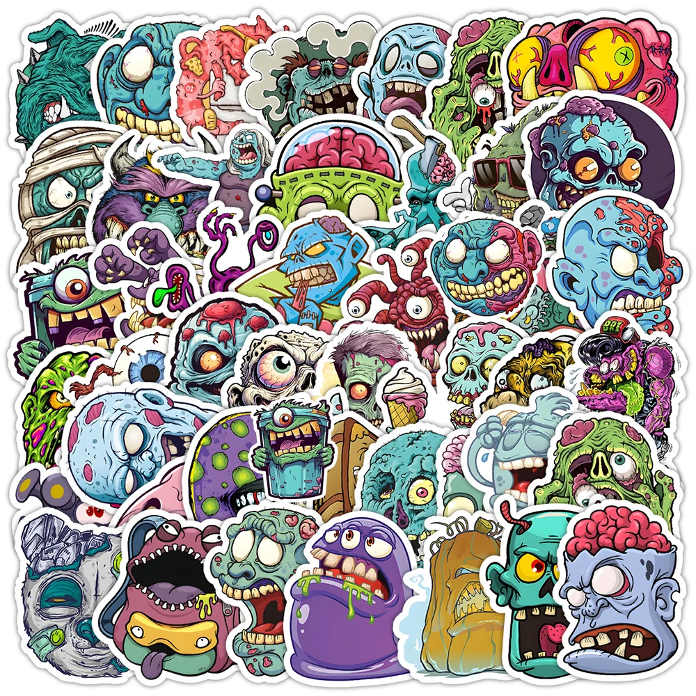 10/30/50 stücke Coole Horror Monster Aufkleber Aufkleber DIY Laptop Telefon Skateboard Notebook Auto Kühlschrank Scrapbooking Wasserdichte Aufkleber