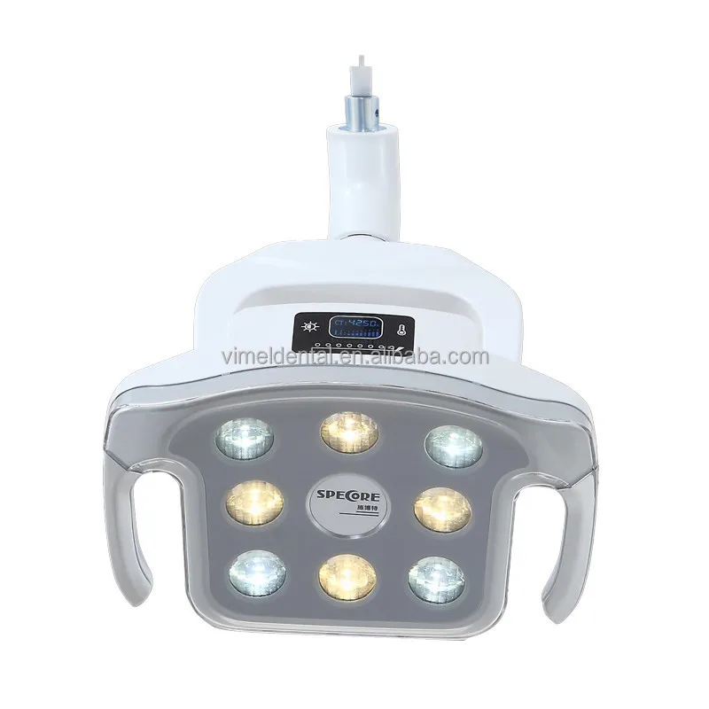 Dental Lights 8 Cold Led Shadowless Aluminum alloy 60,000LUX illumination Sensitive Oral Lamp For Dental Chair Unit