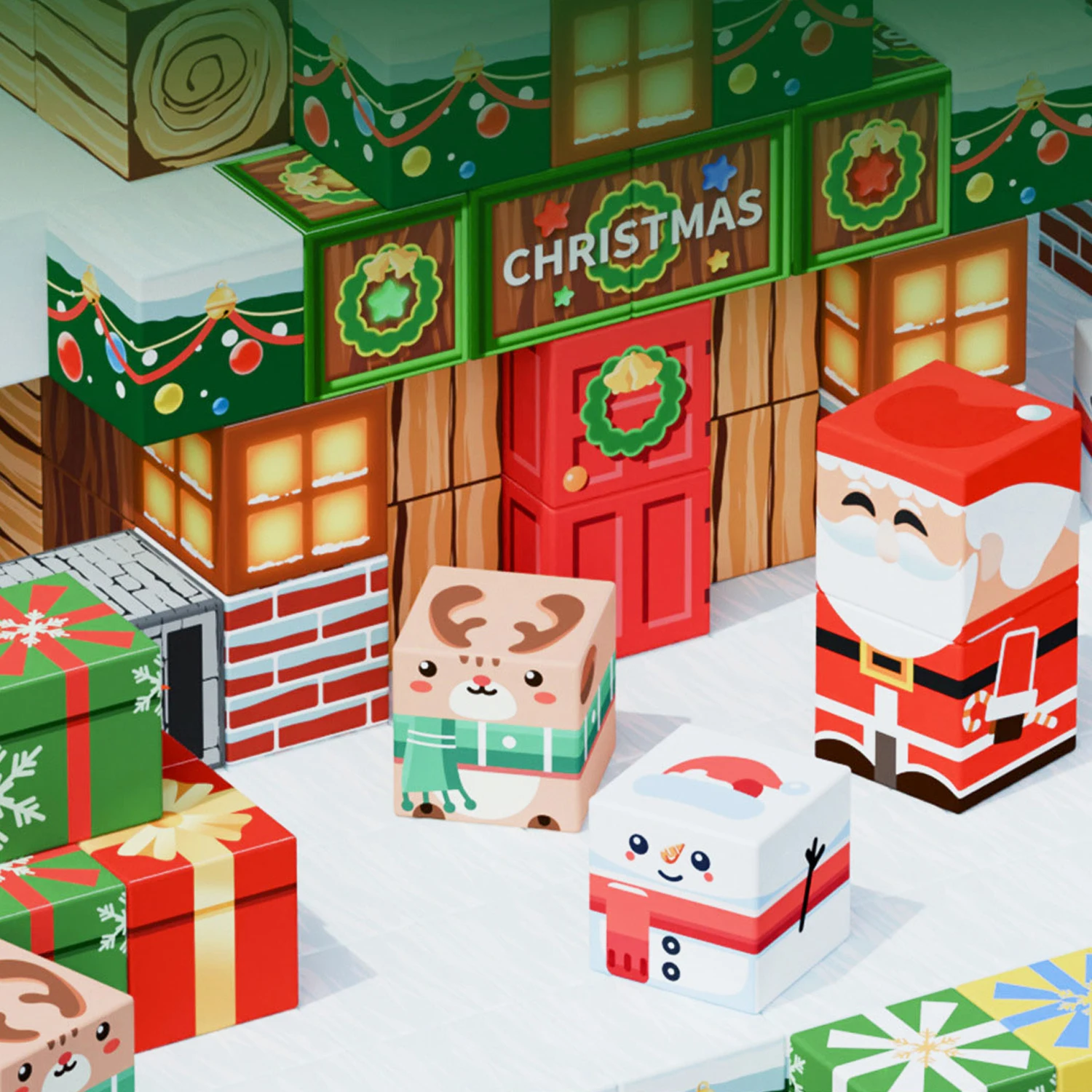 لتقوم بها بنفسك المغناطيسي العالم اللبنات ثلاثية الأبعاد بناء مكعبات الحسية 3-12Years لعب للرجال والنساء لغز عيد ميلاد هدية الكريسماس مجموعة