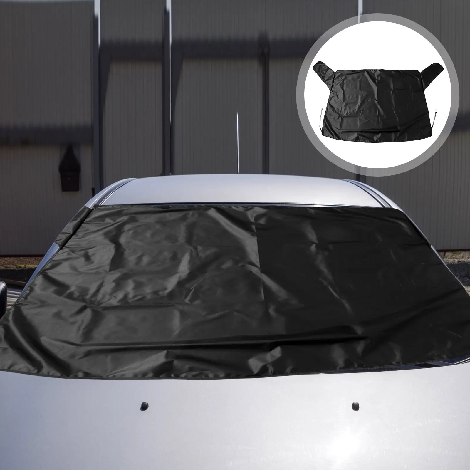 

Waterproof Snow Windshield Cover Thickened Oxford Cloth Car Window Cover For Shade Protection Universal Fit Winter