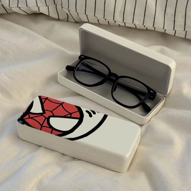 

Marvel Spider Man Glasses Case Superheroes Cartoon Kawaii Pressure Resistant Myopia Sunglasses Storage Box Protective Cover Gift