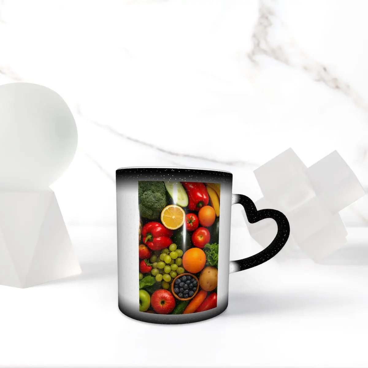 Vegetable Fruits Printed  Mug Funny Ceramic Coffee Cups Tea Mugs Milk Cup Drinkware Gift for Friends