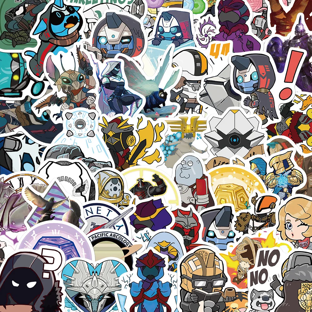 10/30/50Pcs Popular Cartoon games Destiny 2 Graffiti stickers For Snowboard Laptop Luggage Car Fridge DIY Styling Vinyl